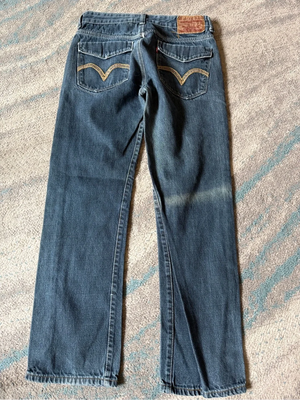 Boys Size 18 Levi's 514 Blue Slim Straight Jeans